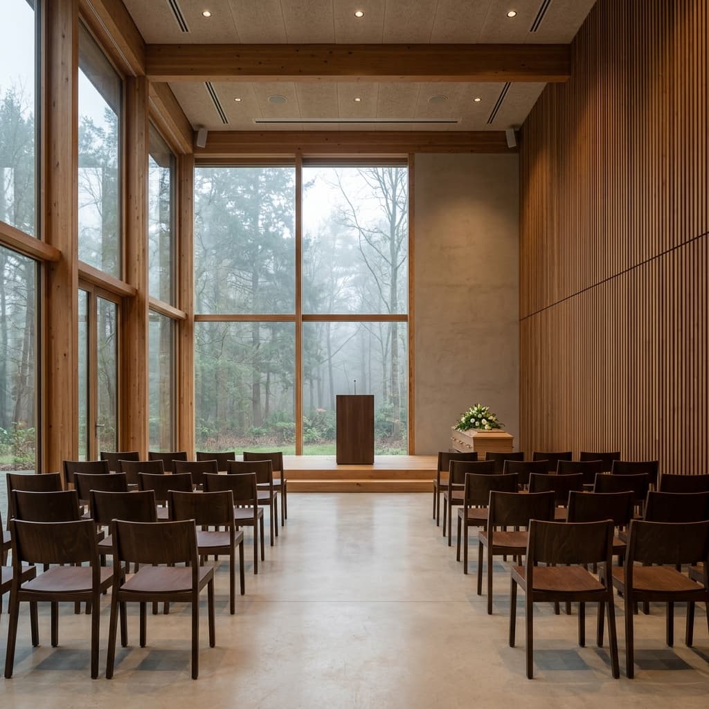 Sfeervolle aula in zacht licht