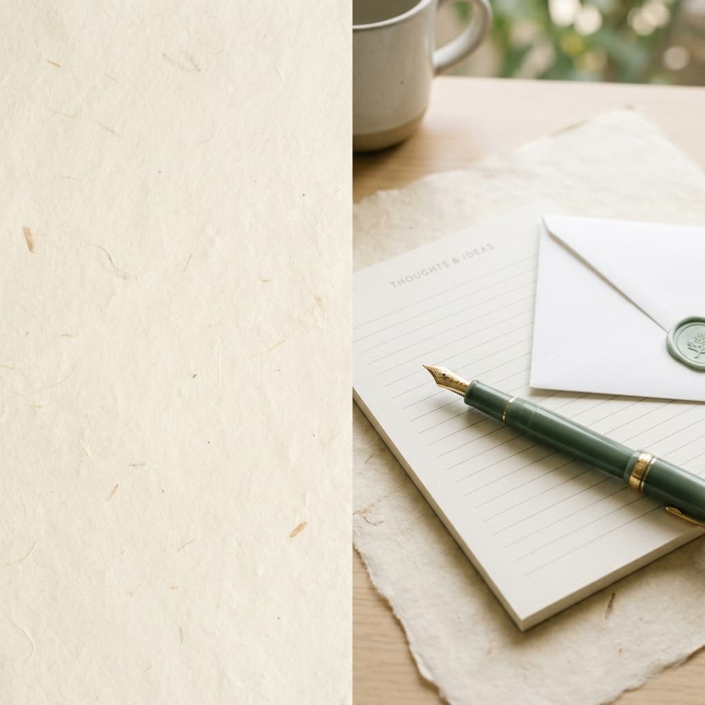 Helder en georganiseerd briefpapier met een vulpen