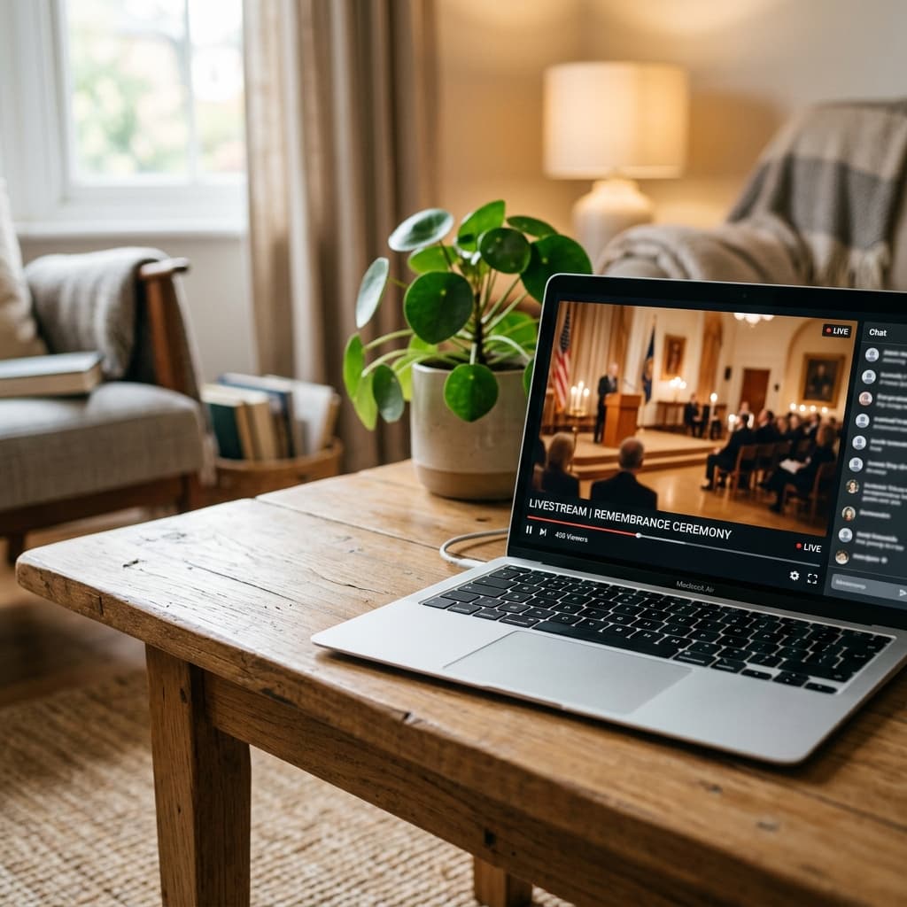 Hoogwaardig gedenkalbum op een lichte houten tafel